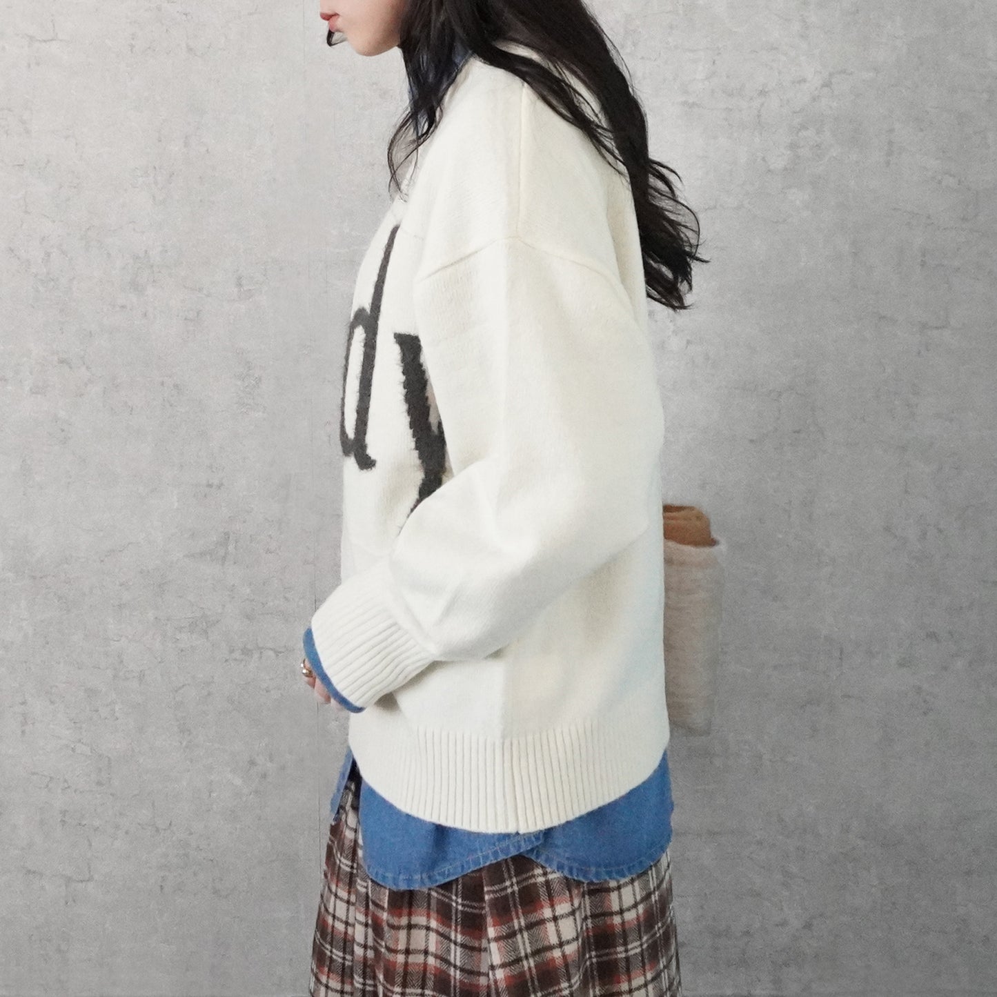 フェザーロゴニットプルオーバー