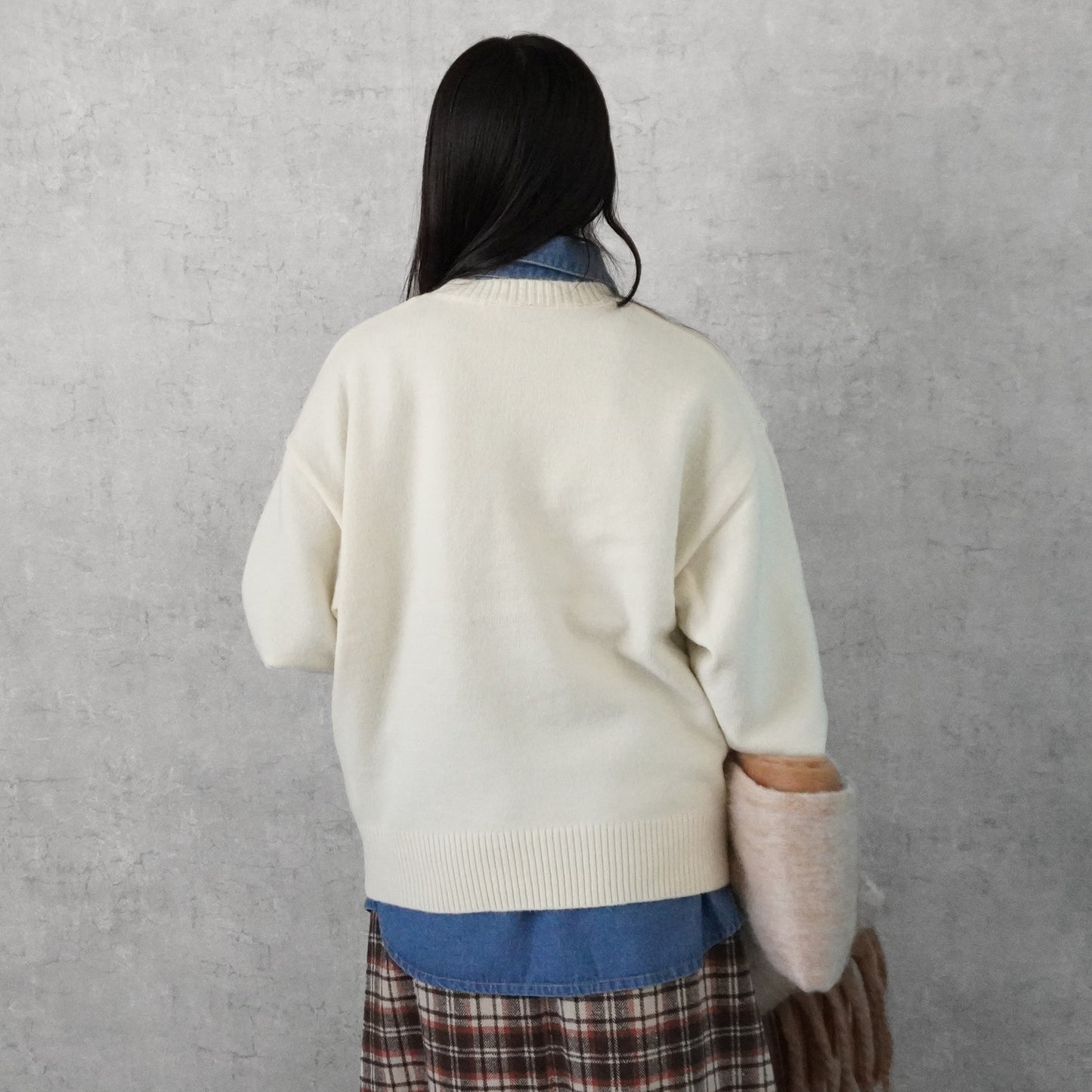 フェザーロゴニットプルオーバー