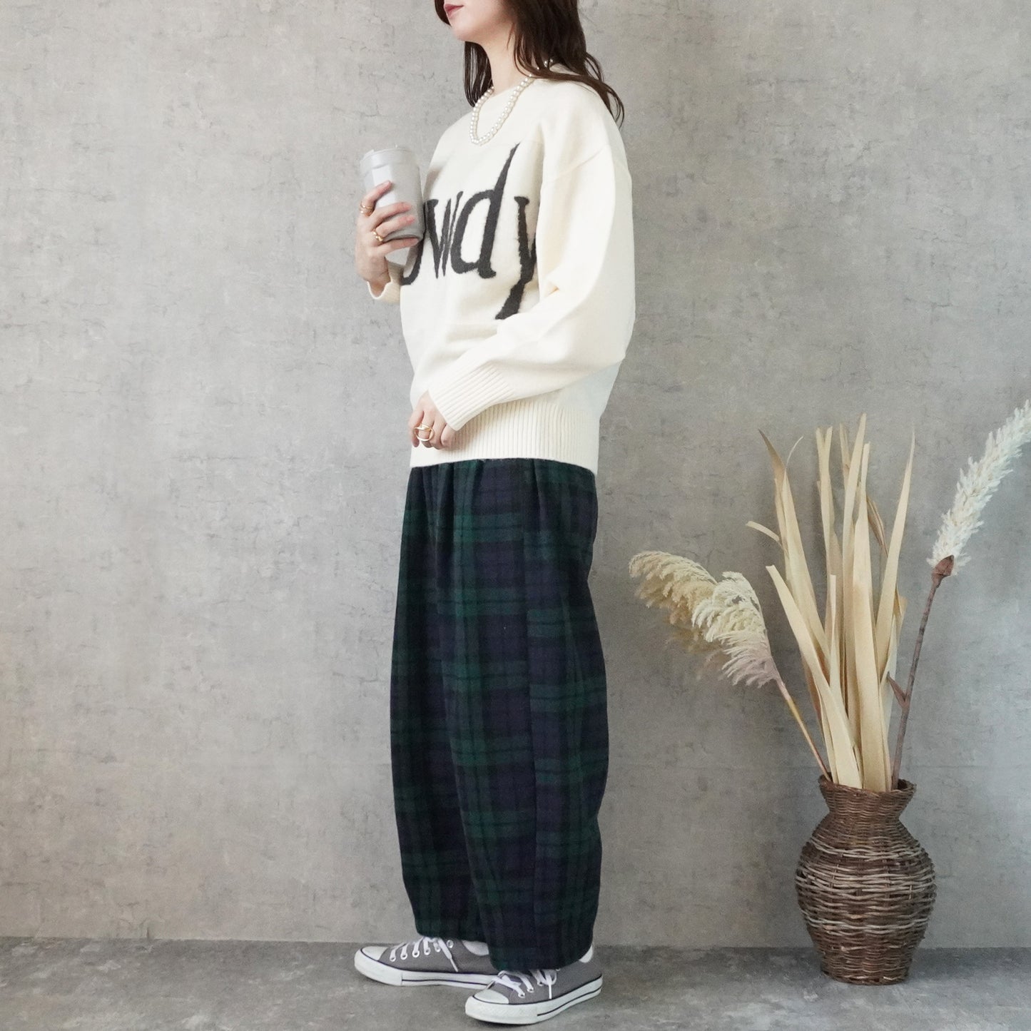 フェザーロゴニットプルオーバー