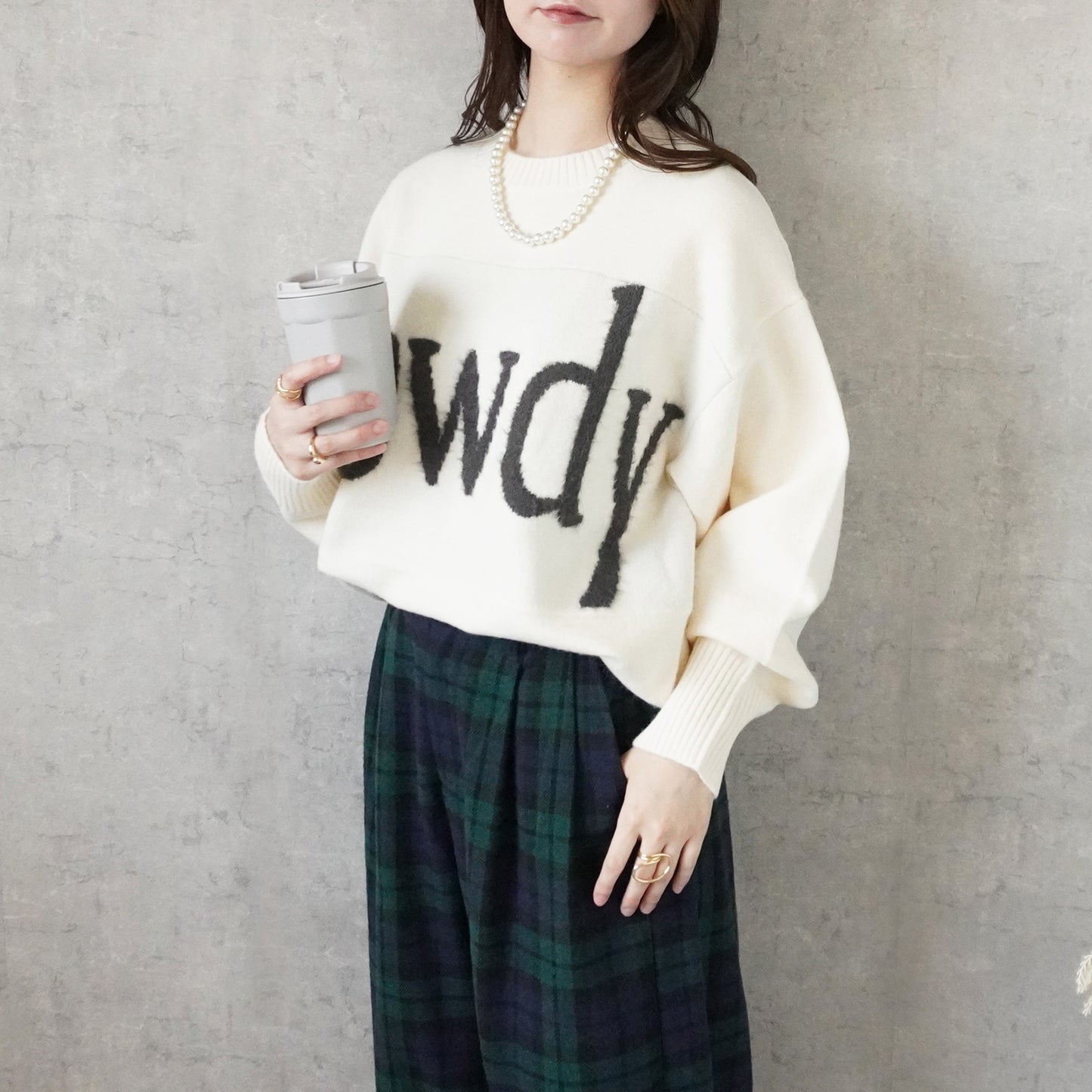 フェザーロゴニットプルオーバー