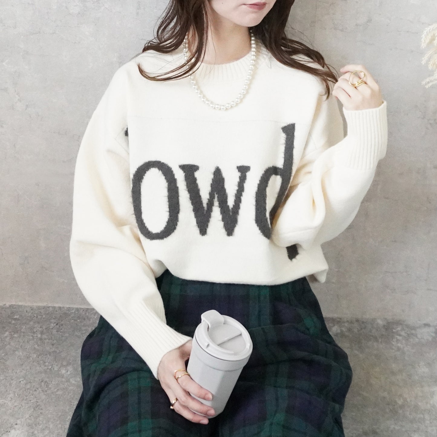 フェザーロゴニットプルオーバー