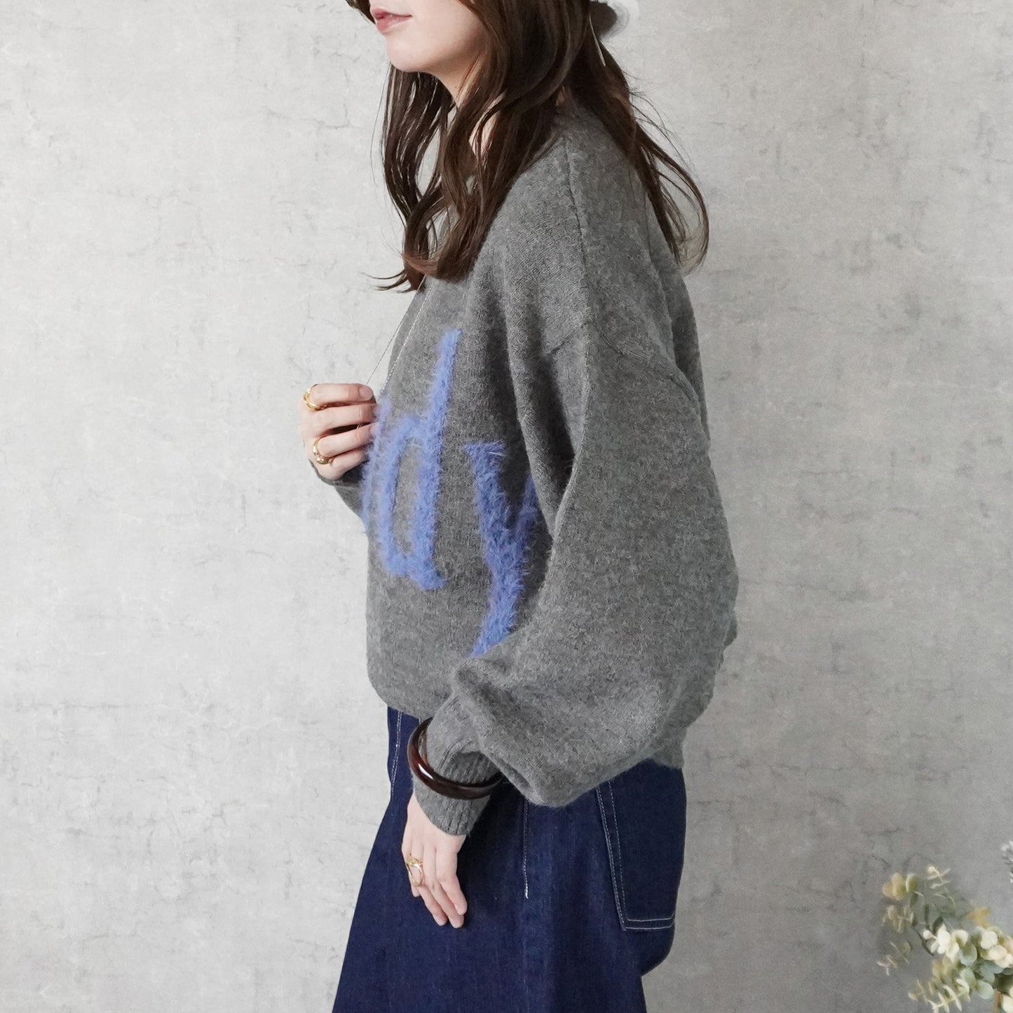 フェザーロゴニットプルオーバー