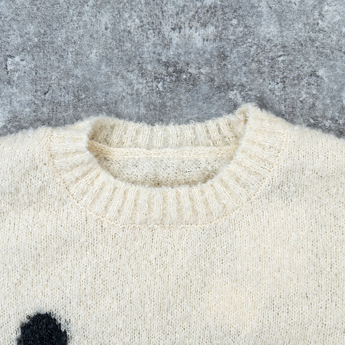 猫モチーフジャガードニットプルオーバー