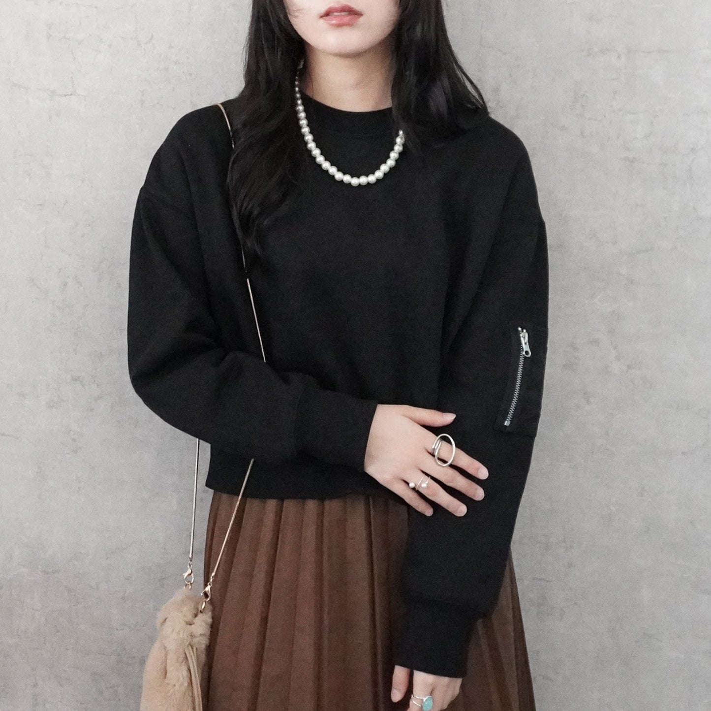 裏起毛ミリタリーポケットプルオーバー