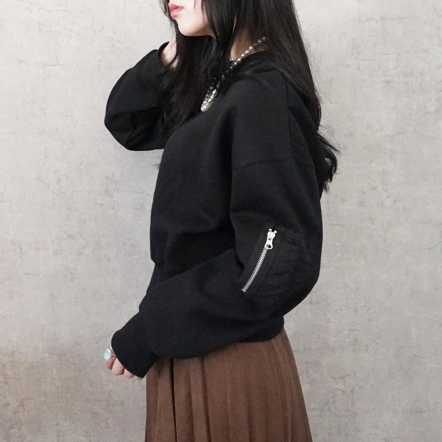 裏起毛ミリタリーポケットプルオーバー