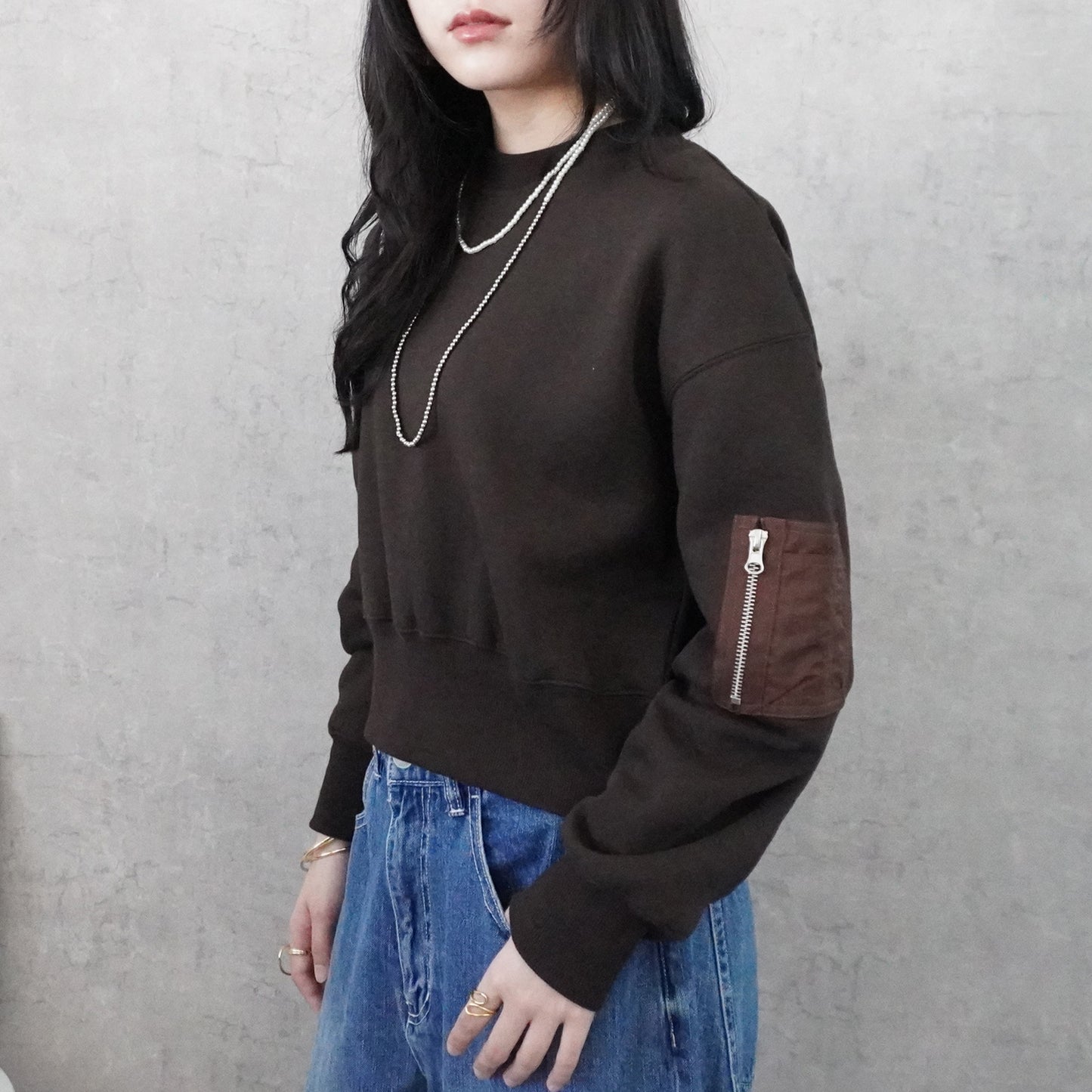 裏起毛ミリタリーポケットプルオーバー