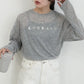 シアー天竺ロングTシャツ