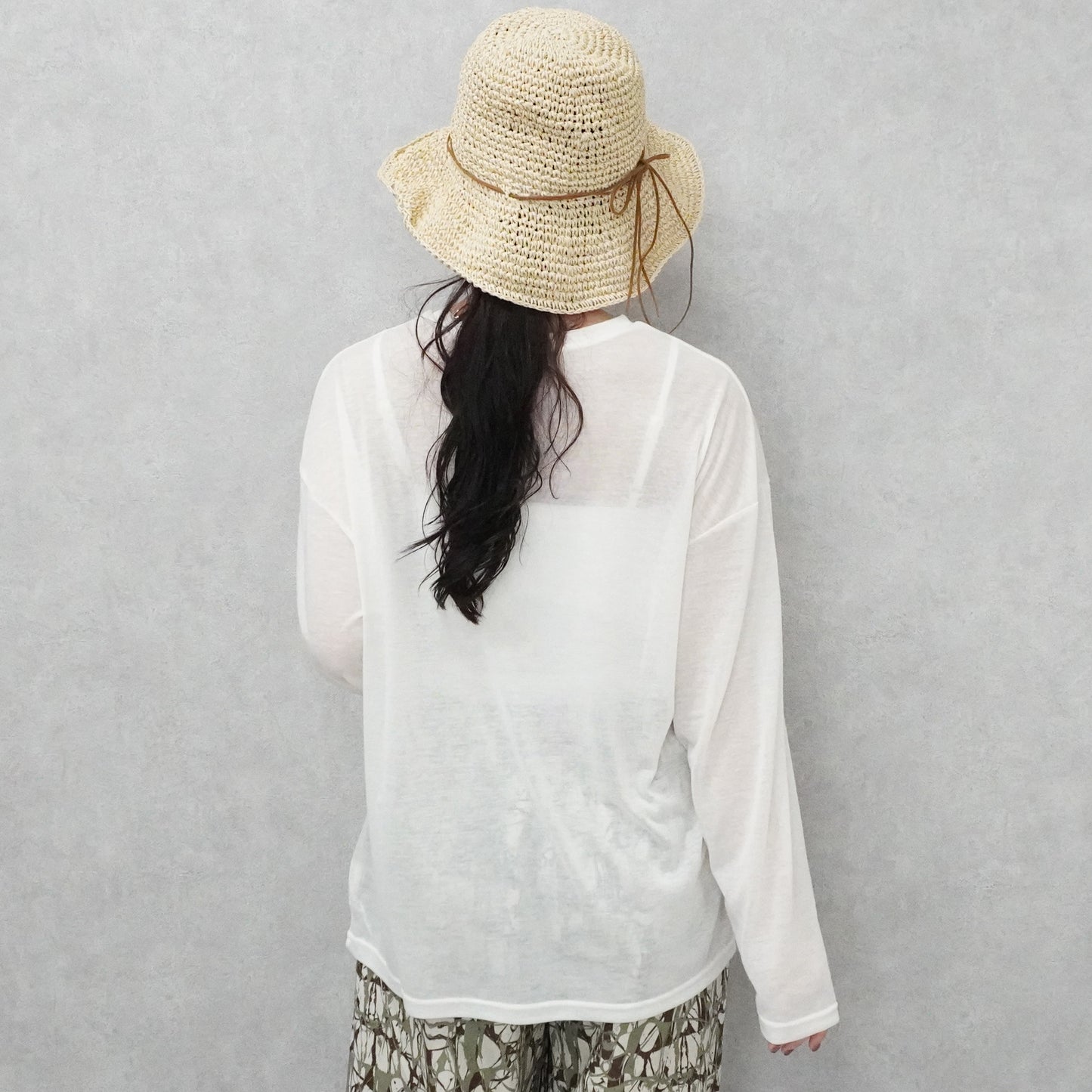 シアー天竺ロングTシャツ