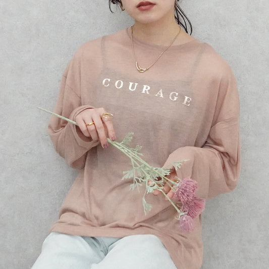 シアー天竺ロングTシャツ