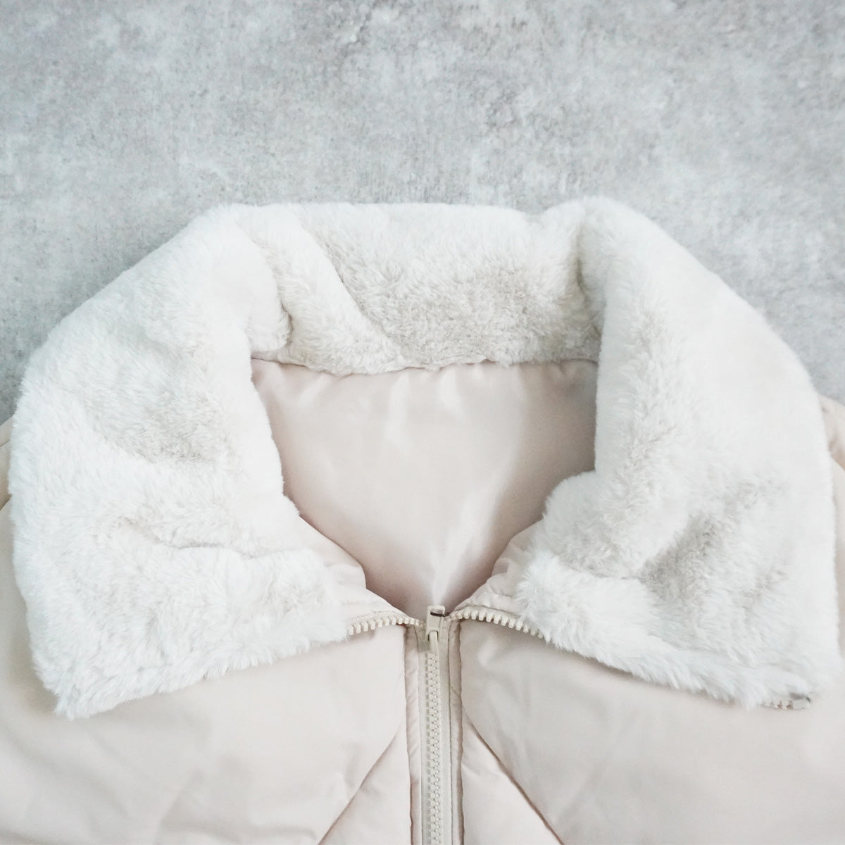 2wayカラーファーキルトブルゾン