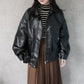 ファーティペットレザーブルゾン