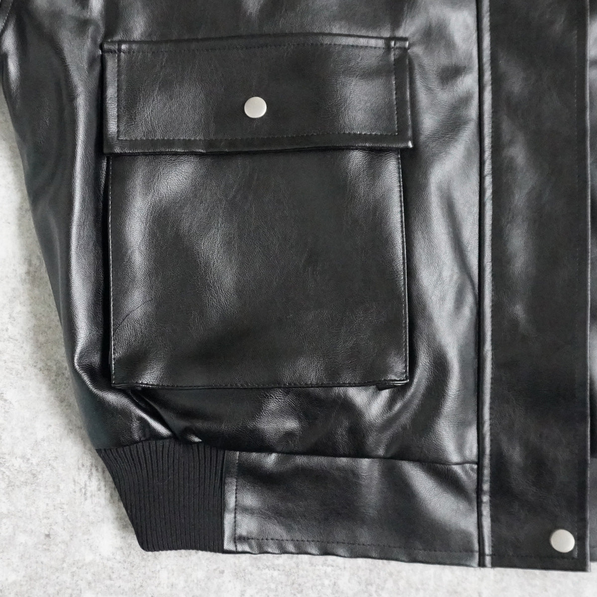 ファーティペットレザーブルゾン