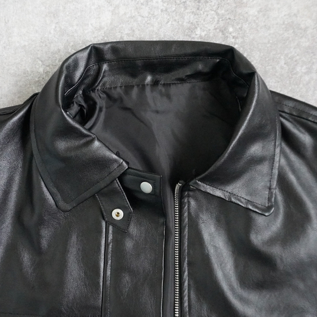 ファーティペットレザーブルゾン