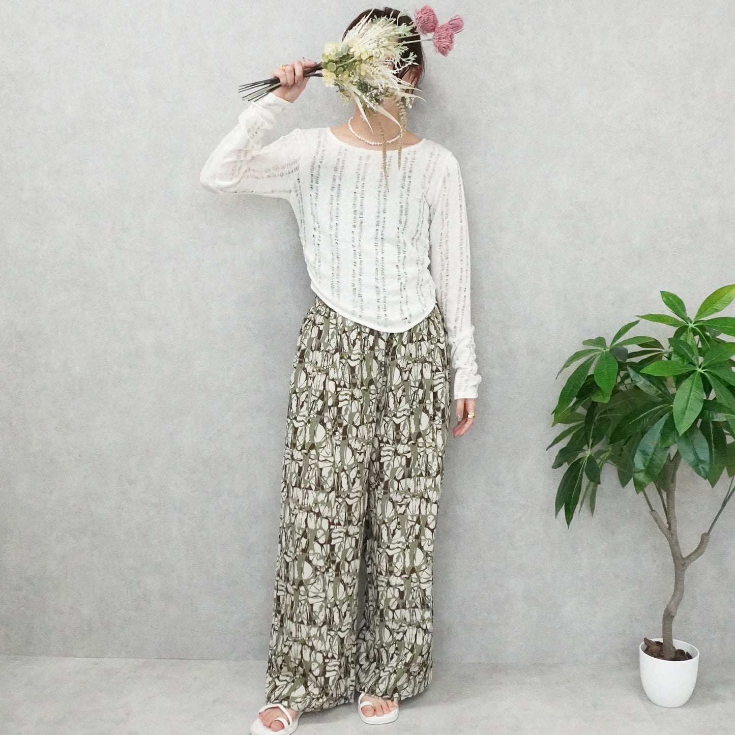 ダメージシアーニットソー