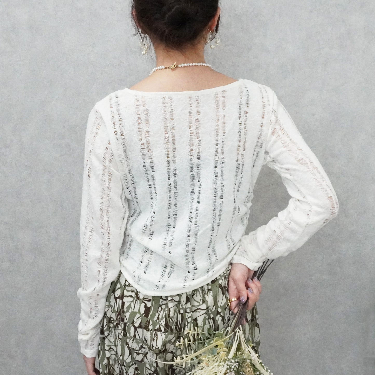 ダメージシアーニットソー