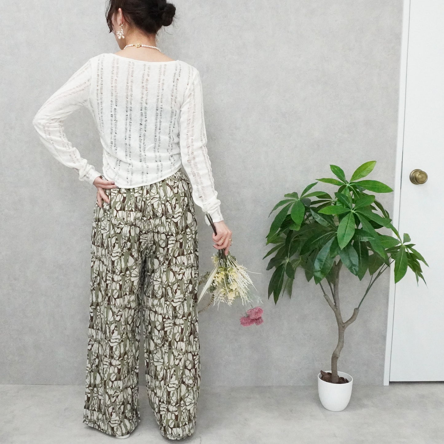 ダメージシアーニットソー