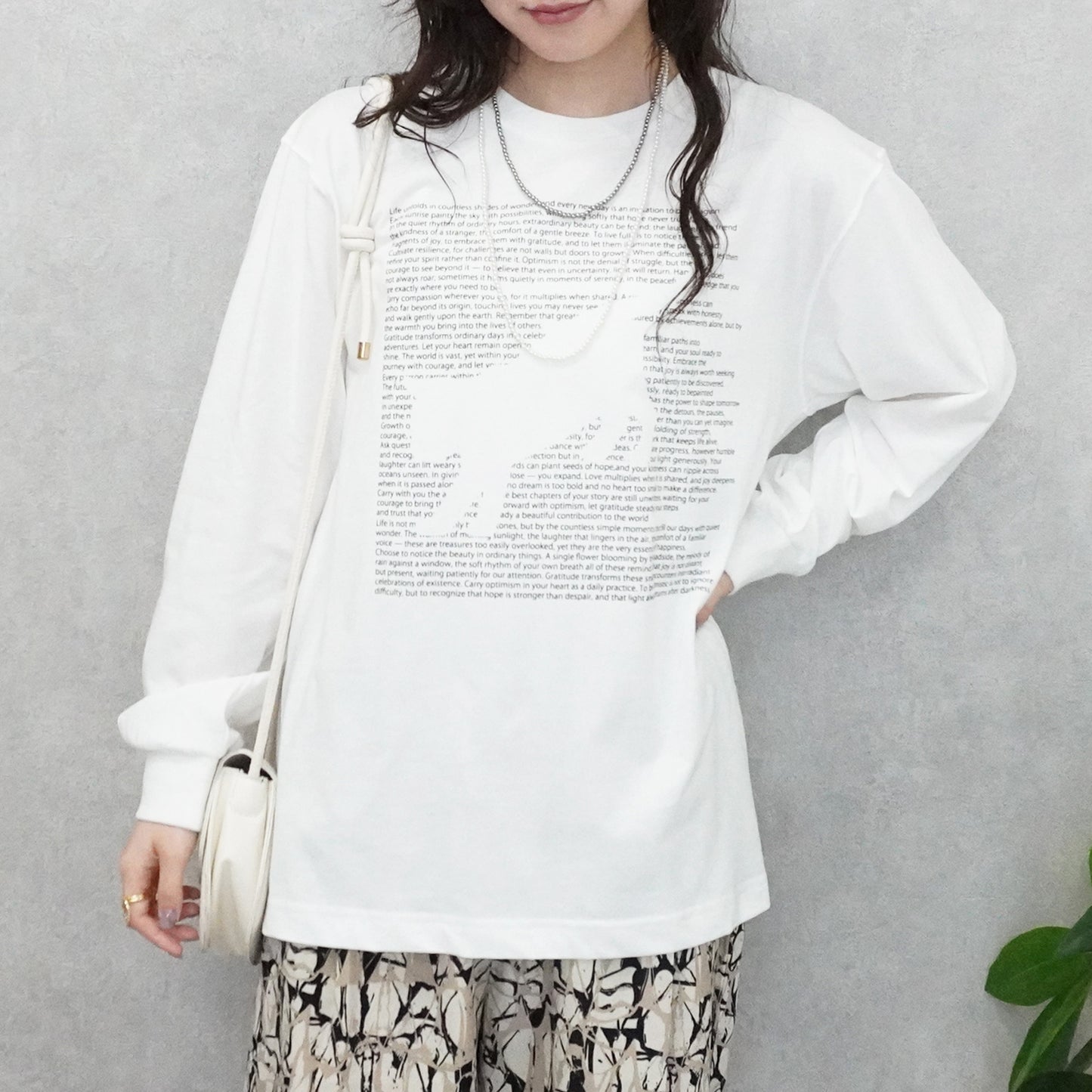 天竺ロゴネコプリントTシャツ