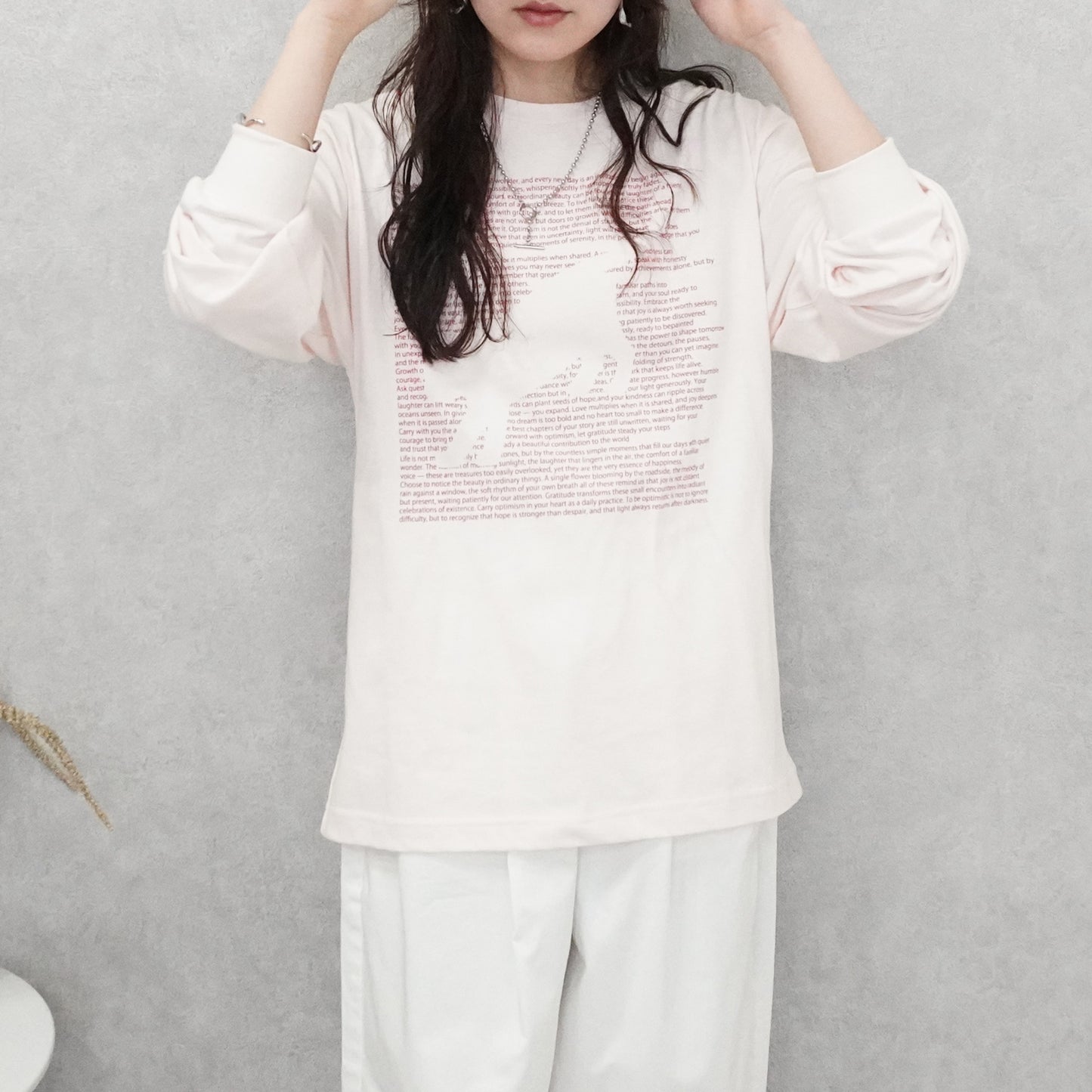 天竺ロゴネコプリントTシャツ