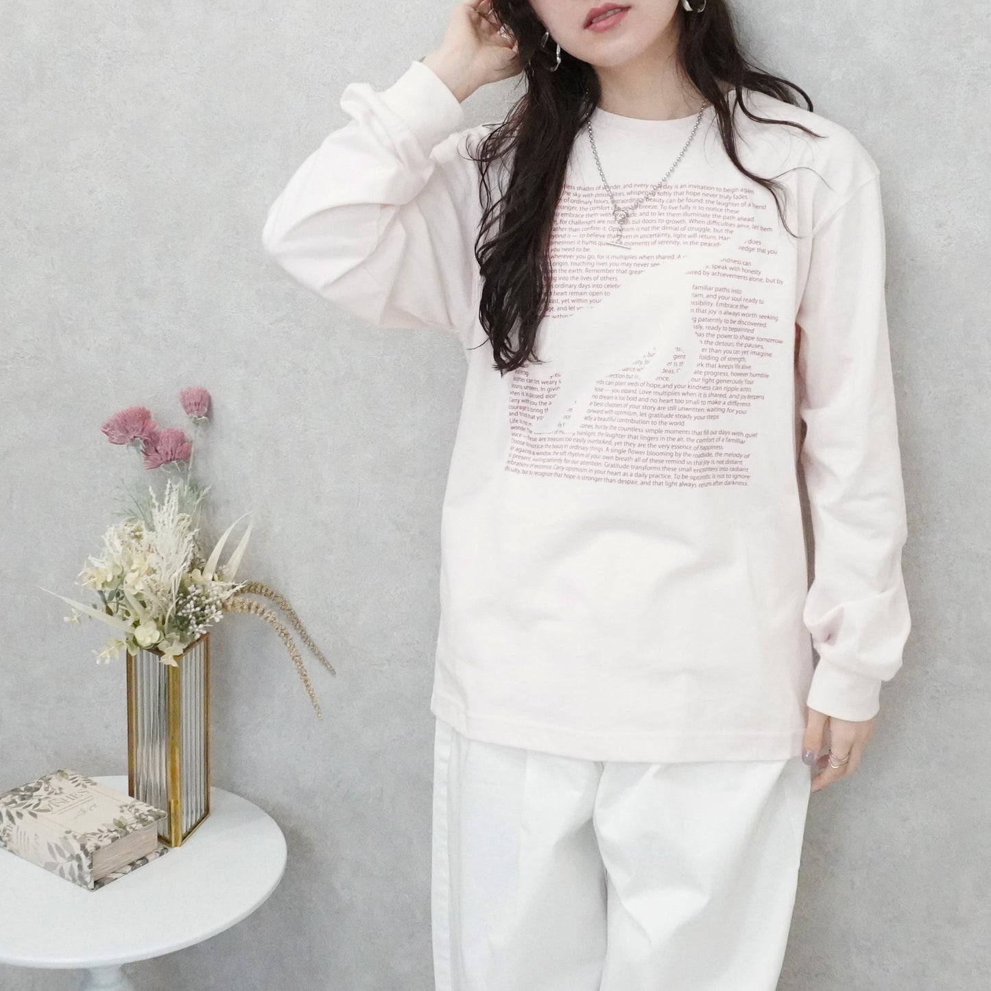 天竺ロゴネコプリントTシャツ