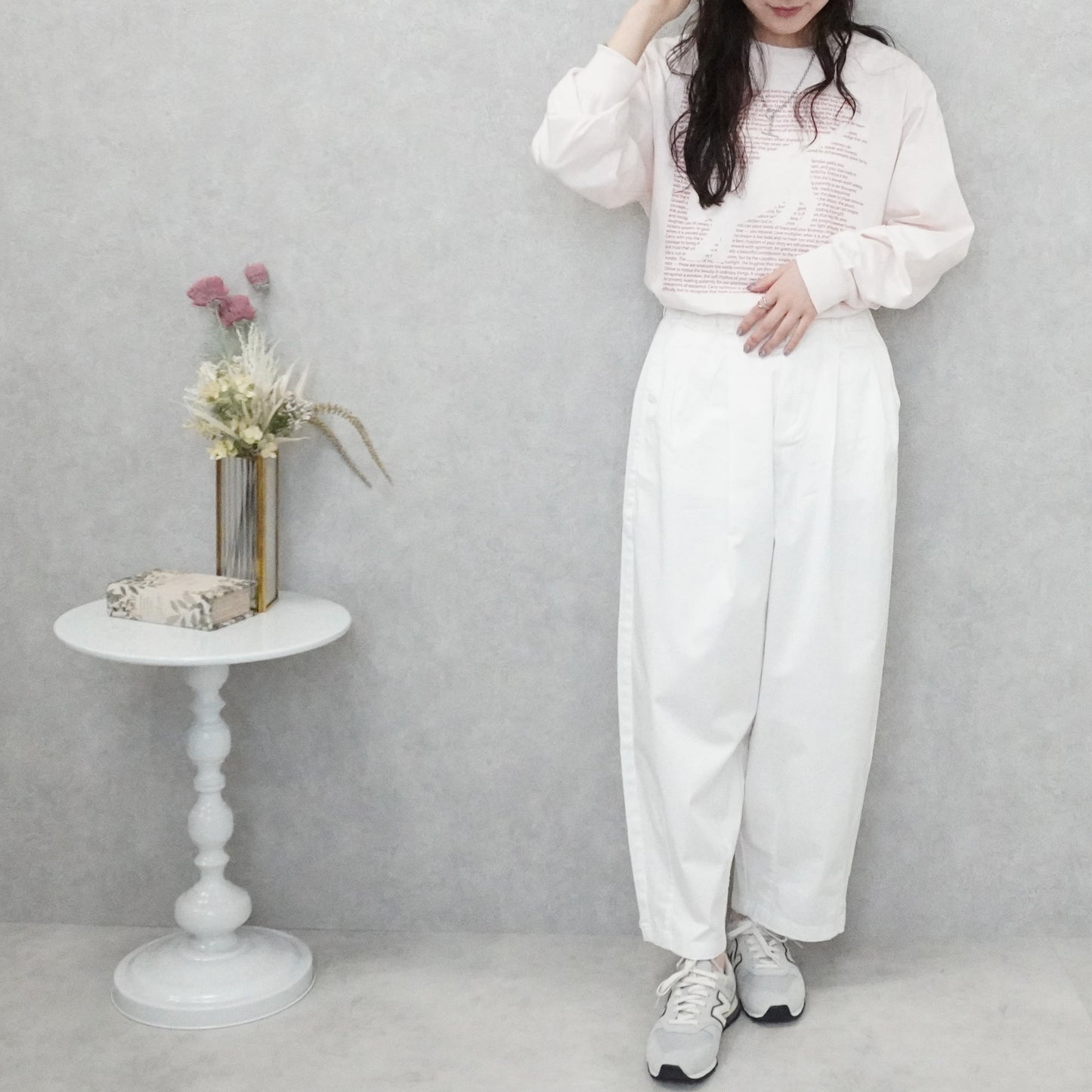 天竺ロゴネコプリントTシャツ