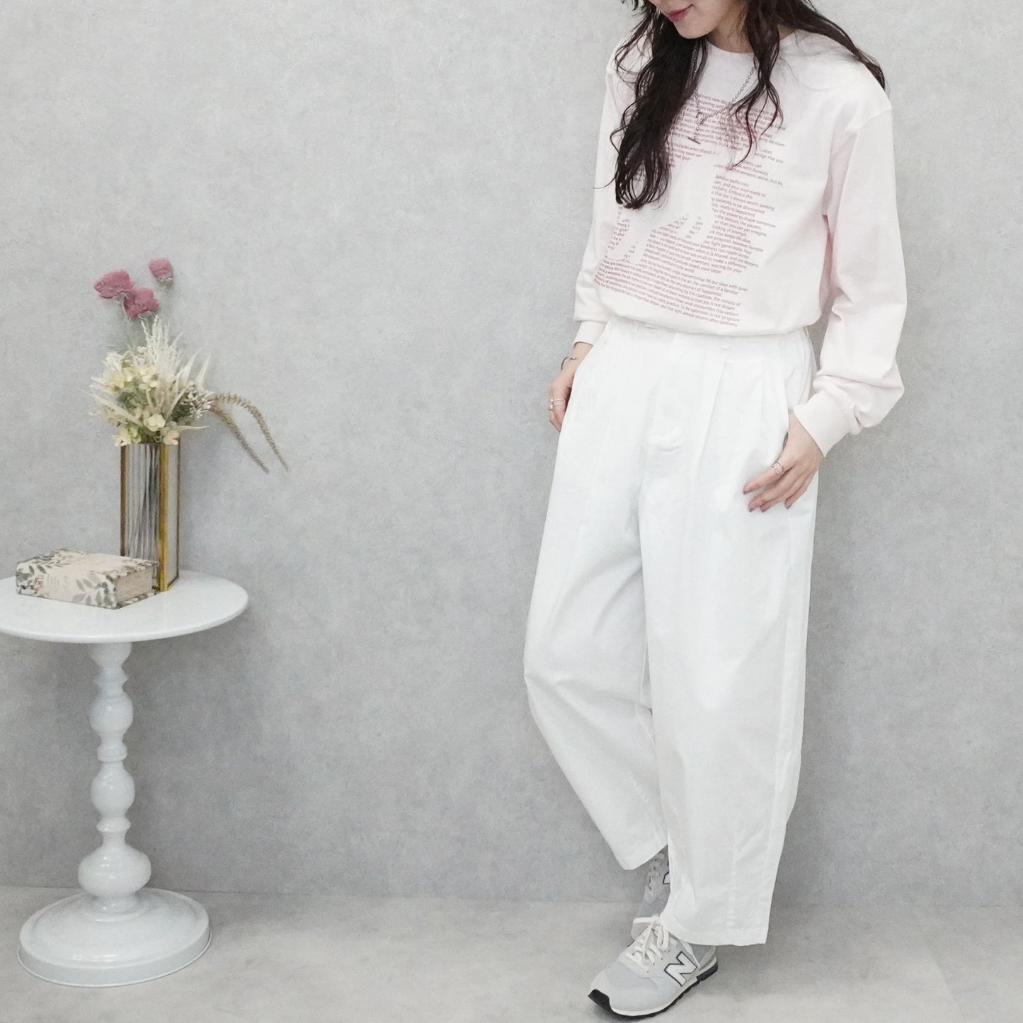 天竺ロゴネコプリントTシャツ