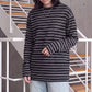 シアーボーダーリラックス長袖Tシャツ【予約】