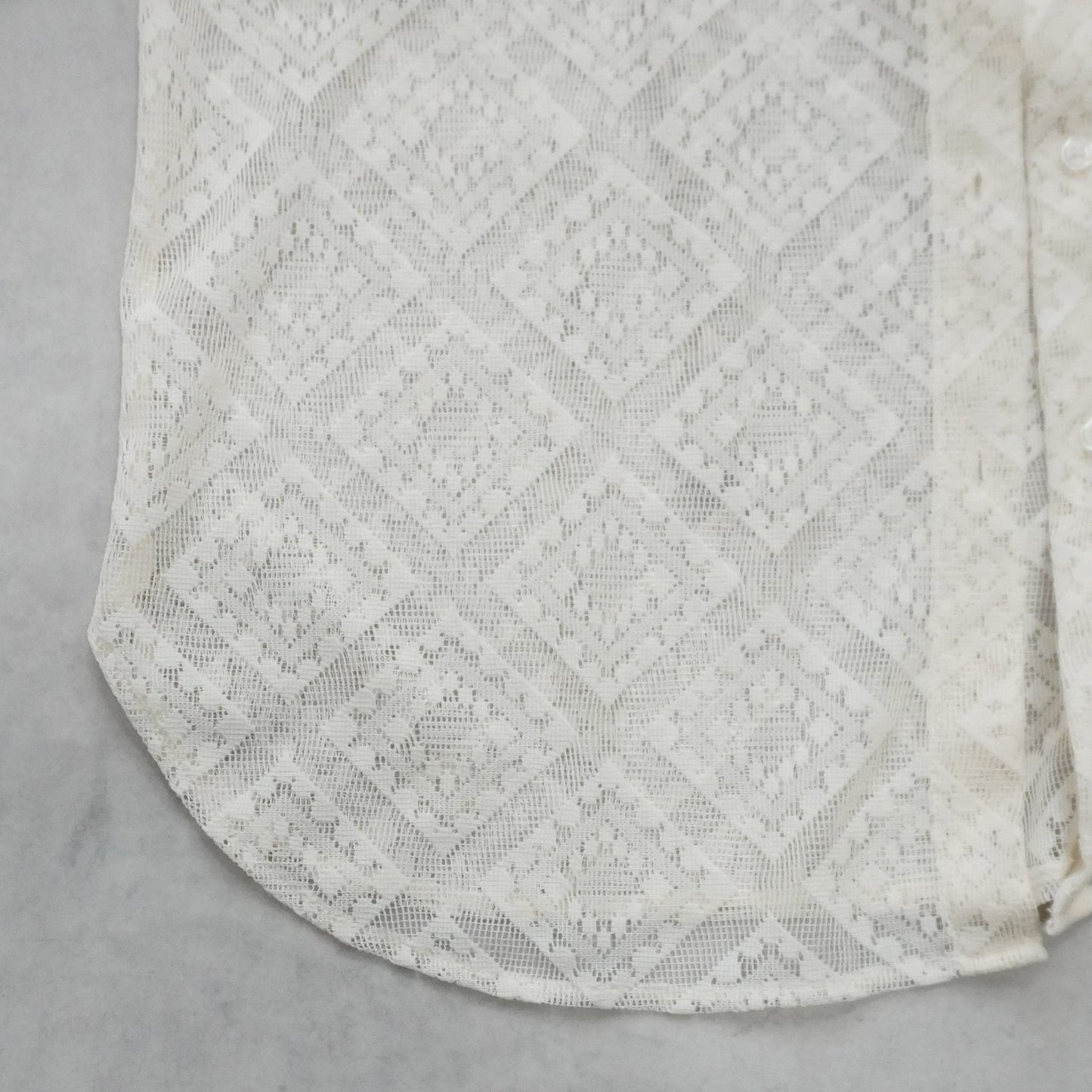 ダイヤ柄レースシャツ【予約】