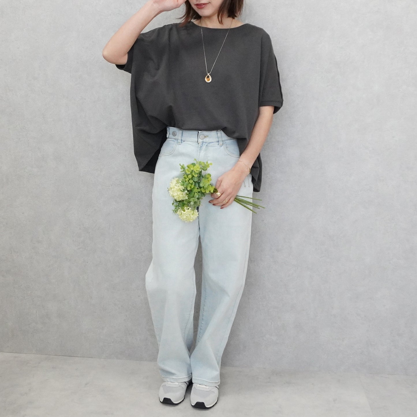 ヘビーウェイト肩ボタンプルオーバー