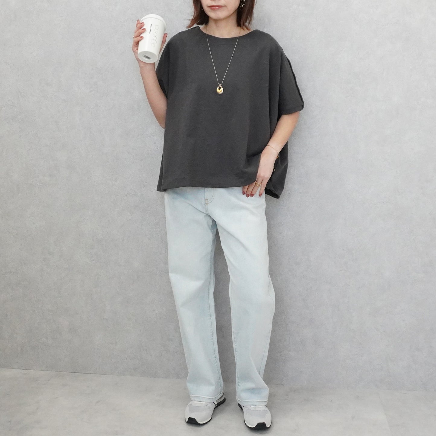 ヘビーウェイト肩ボタンプルオーバー