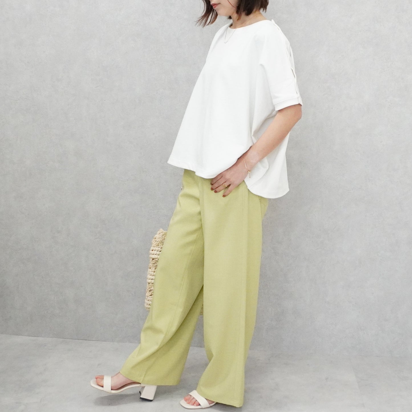 ヘビーウェイト肩ボタンプルオーバー