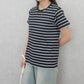 天竺Aライン先染めボーダーTシャツ
