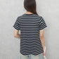 天竺Aライン先染めボーダーTシャツ