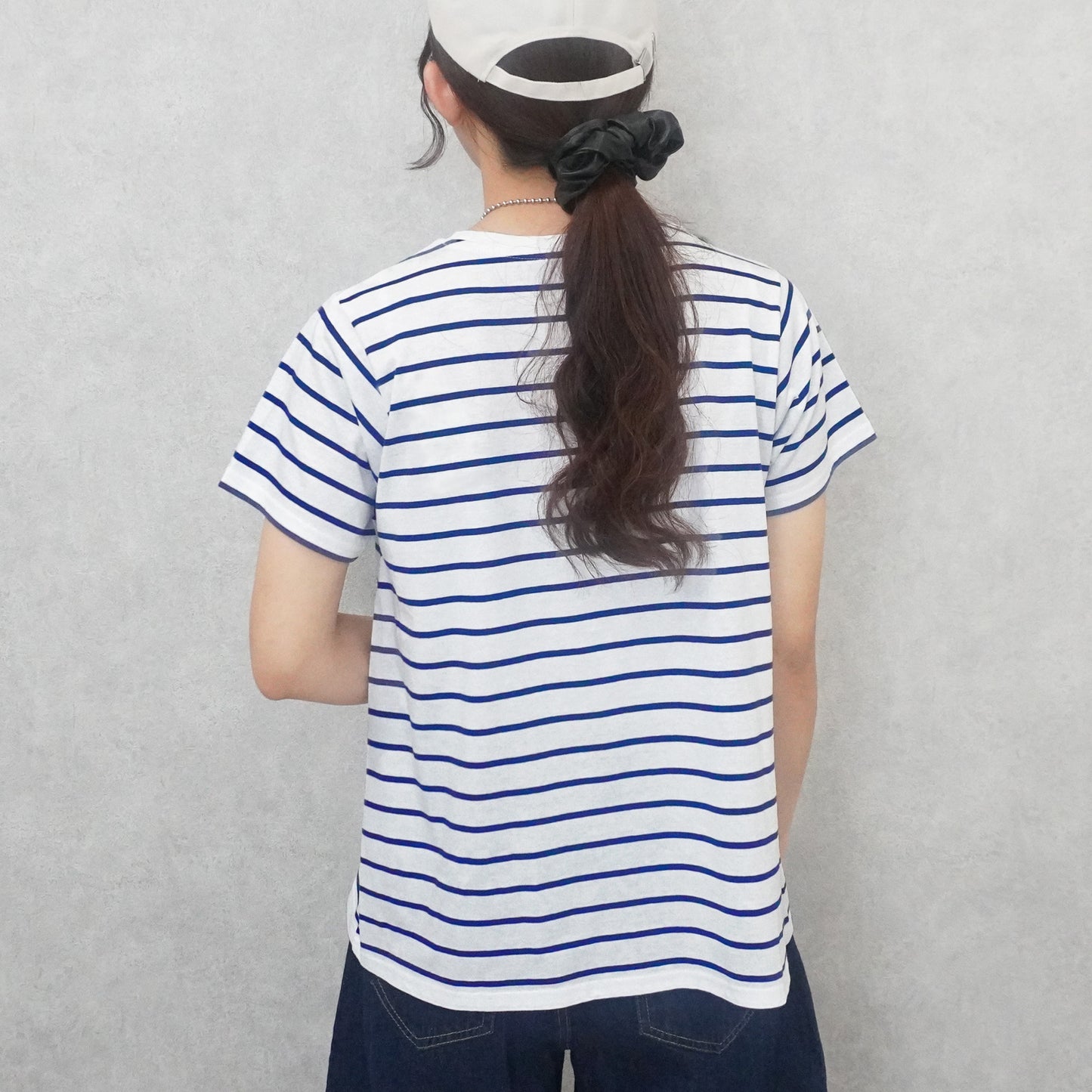 天竺Aライン先染めボーダーTシャツ