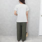 天竺Aライン先染めボーダーTシャツ
