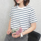 天竺Aライン先染めボーダーTシャツ