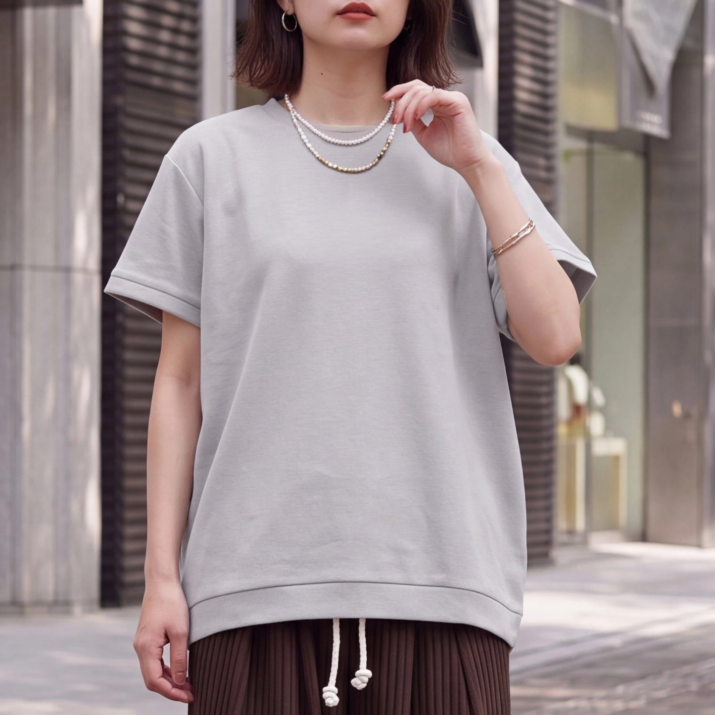 接触冷感ドルマンドライタッチTシャツ