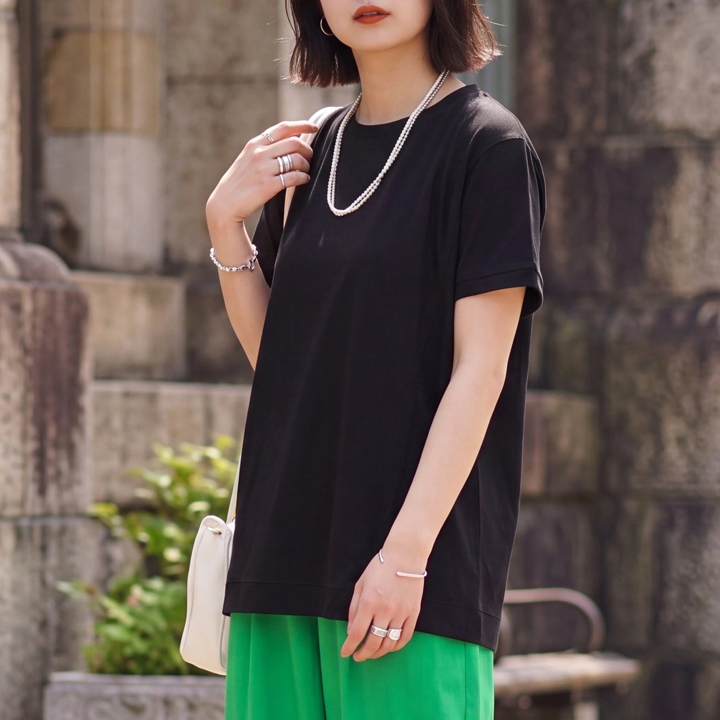 接触冷感ドルマンドライタッチTシャツ