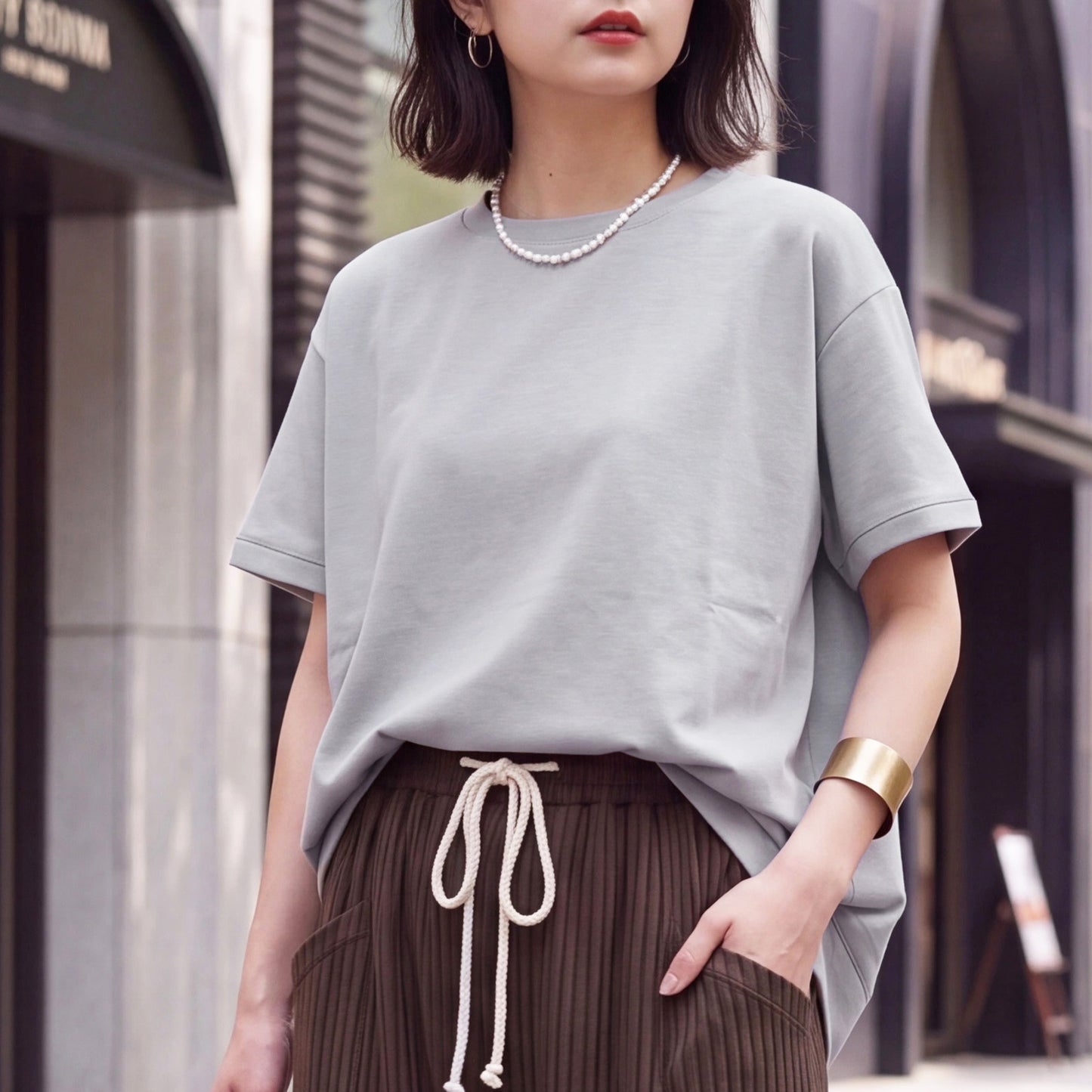 接触冷感ドルマンドライタッチTシャツ