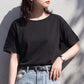 肩レースTシャツ