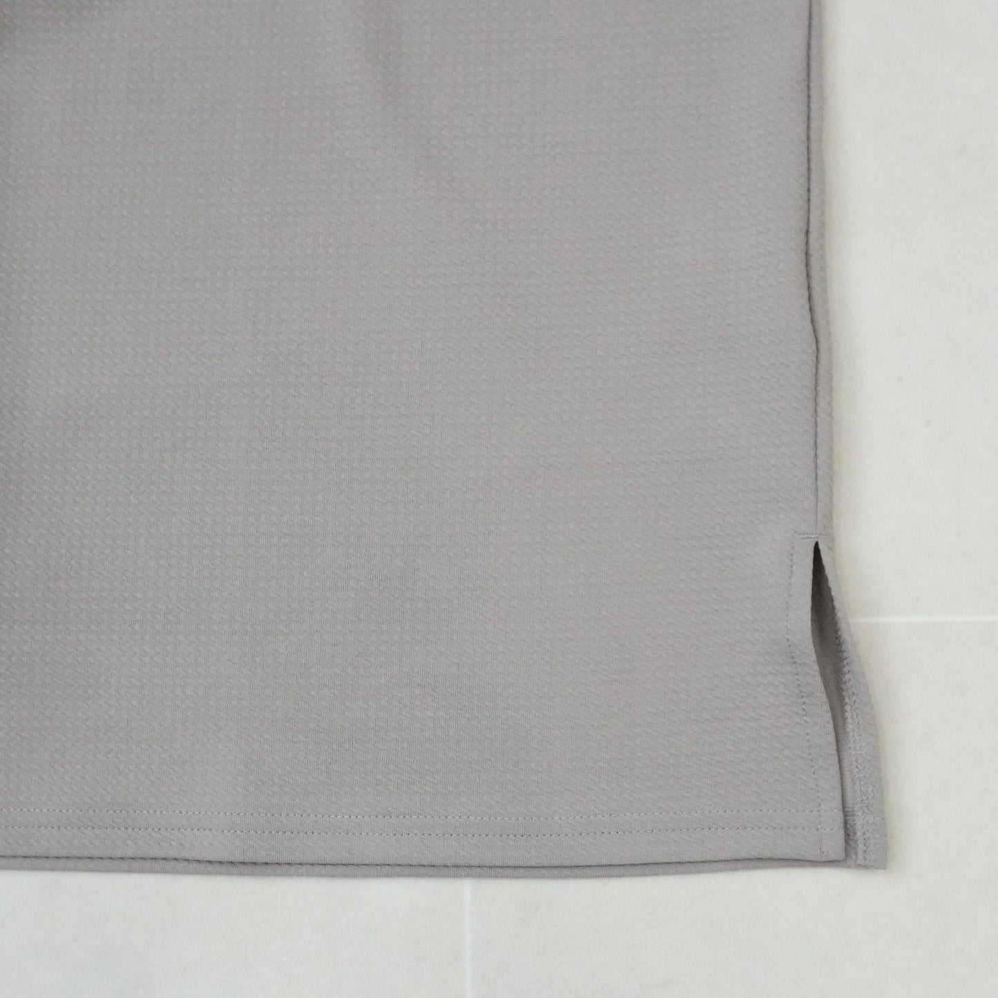 ターンバック袖ジャガードワンピース