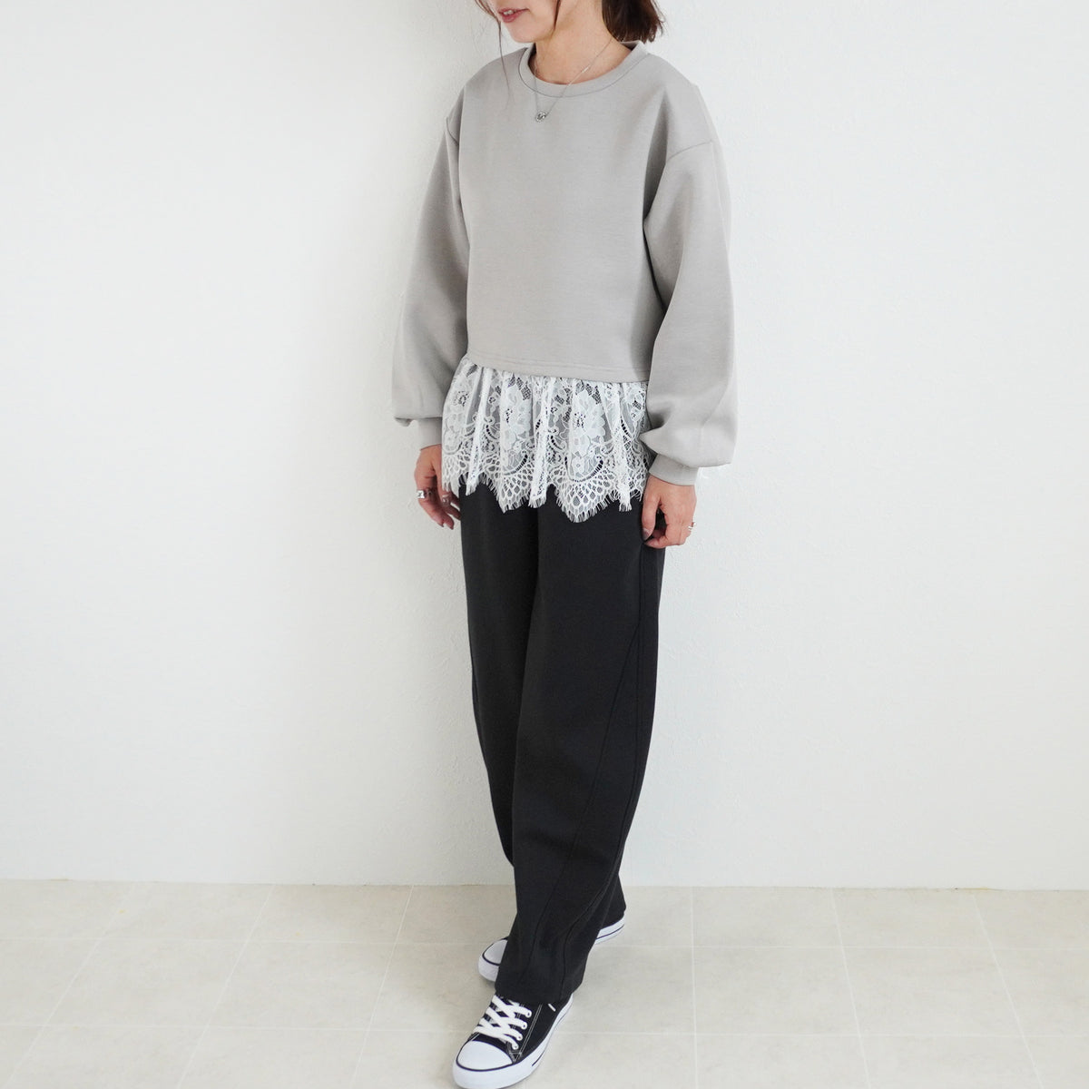 パフダンボールバレルパンツ
