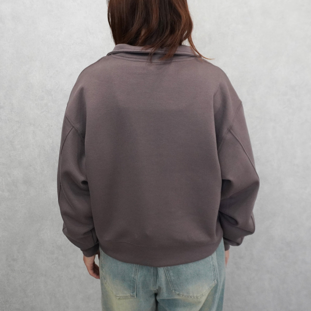 パフダンボールハーフジッププルオーバー