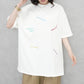 ランダム刺繍ロゴTシャツ