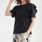 ショルダーフリルTシャツ