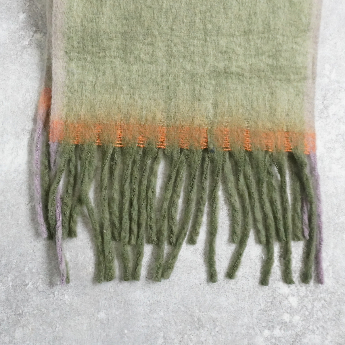 メランジ配色ボリュームマフラー