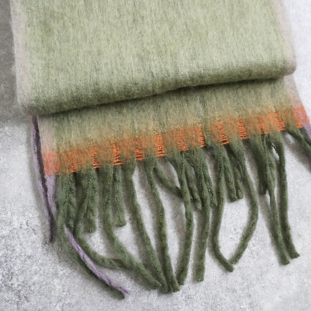 メランジ配色ボリュームマフラー