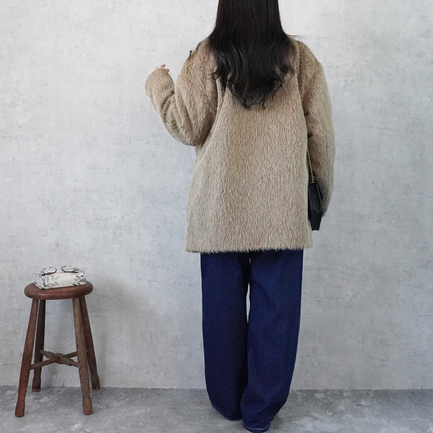 シャギーテーラードコート