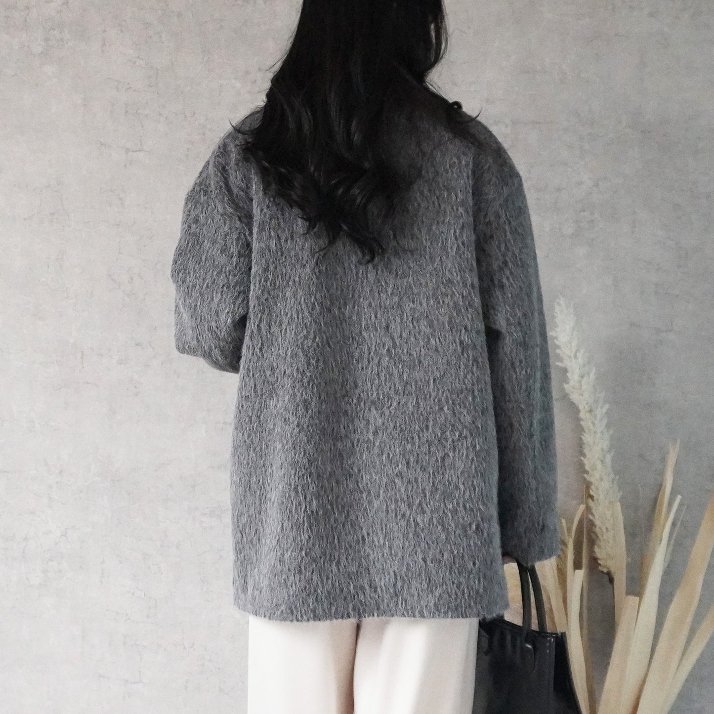 シャギーテーラードコート