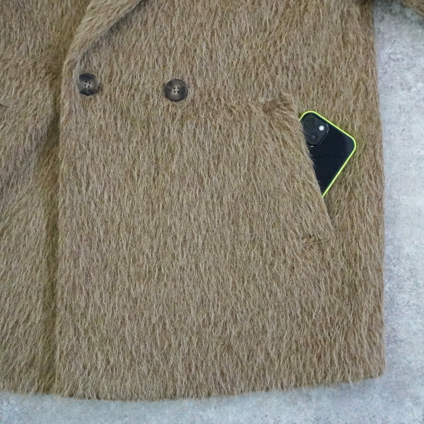 シャギーテーラードコート