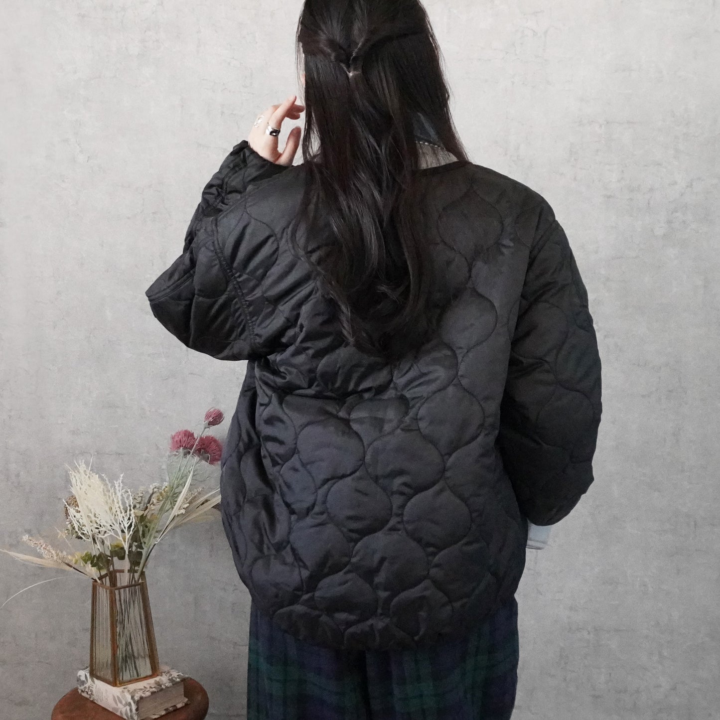 キルティング中綿ブルゾン